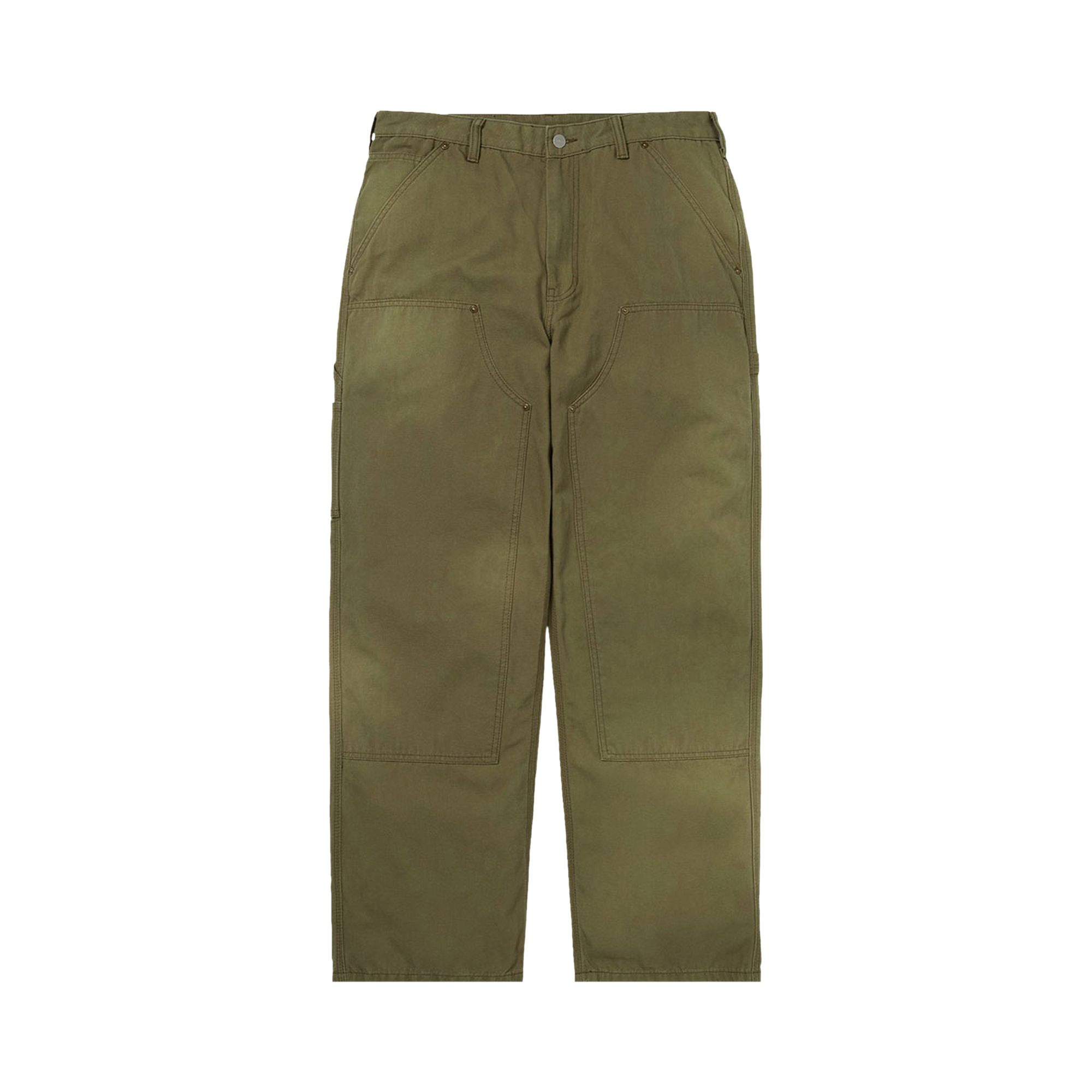 Pre-owned Thisisneverthat Bleached Double Knee Pant 'khaki' | Brown | Men's Size Xl