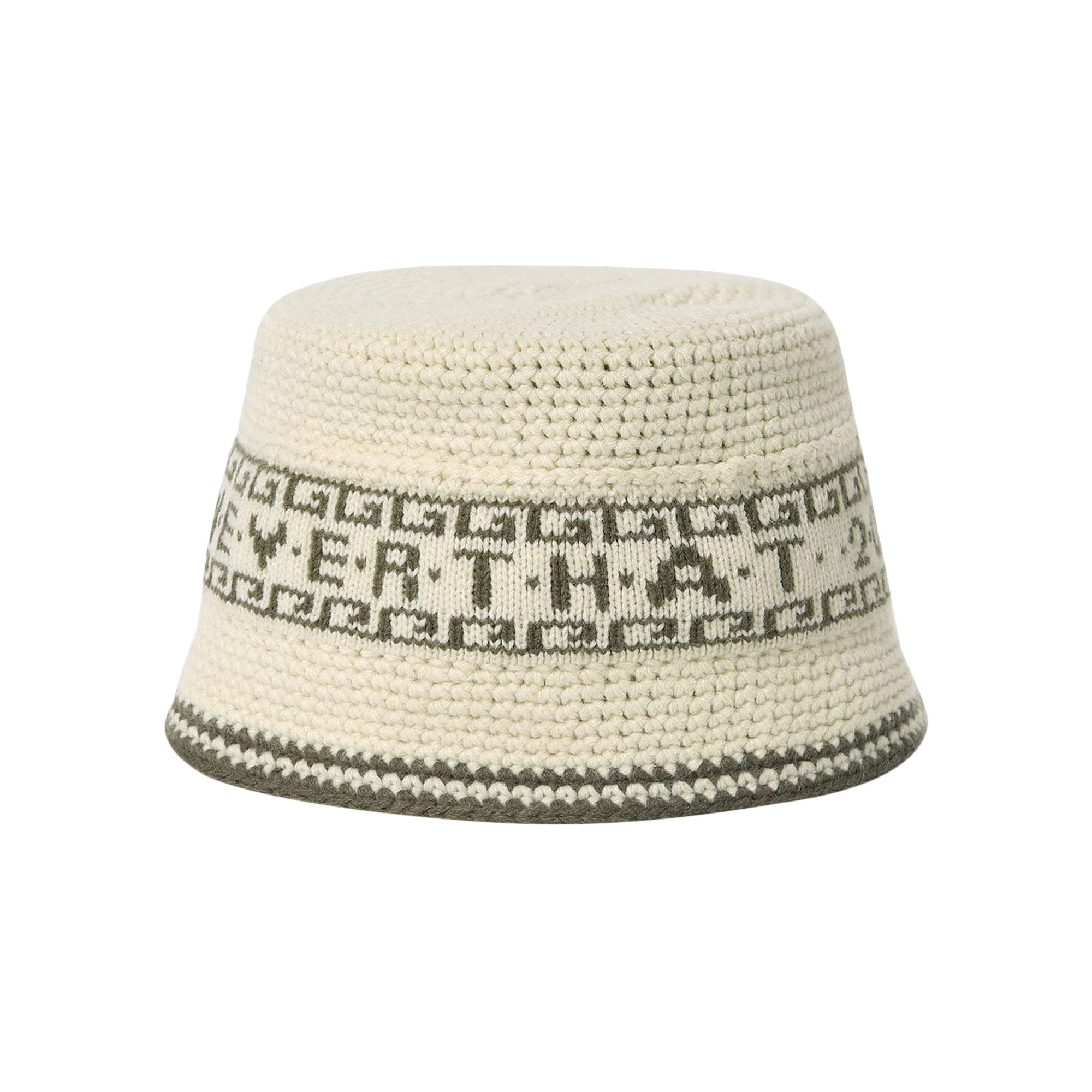 Pre-owned Thisisneverthat Crochet Bucket Hat 'ivory' | White | Men's Size Onesize