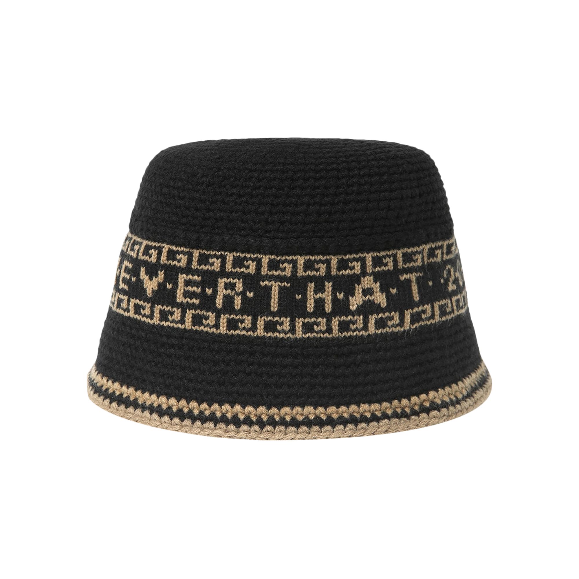 Pre-owned Thisisneverthat Crochet Bucket Hat 'black' | Men's Size Onesize