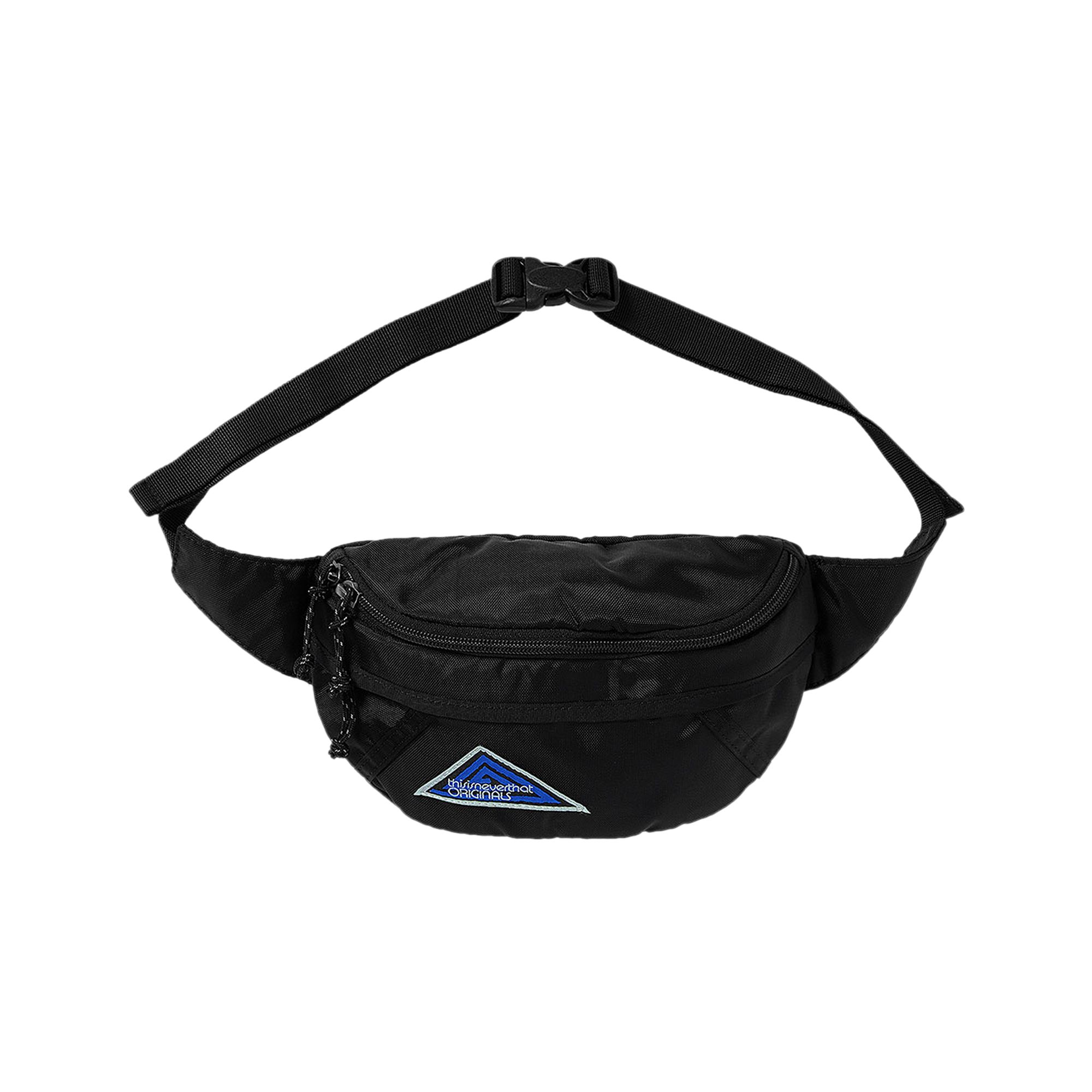 Pre-owned Thisisneverthat Washed Nylon Waist Bag 'black' | Men's Size Onesize