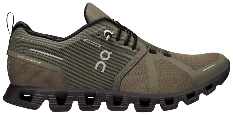 ON Wmns Cloud 5 Waterproof Olive Black