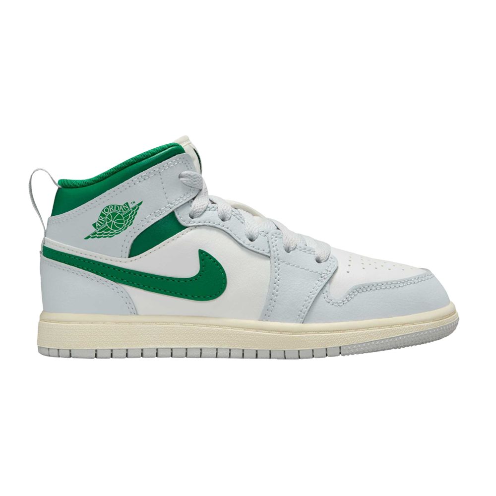 Pre-owned Air Jordan 1 Mid Ps 'summit White Pine Green' | Kid's Size 10.5