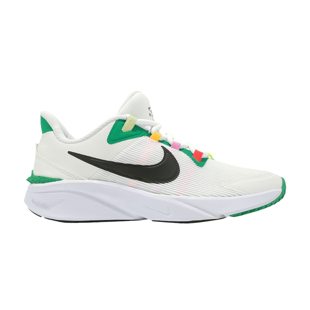 Pre-owned Nike Star Runner 4 Next Nature Gs 'white Green Black' | Kid's Size 6.5