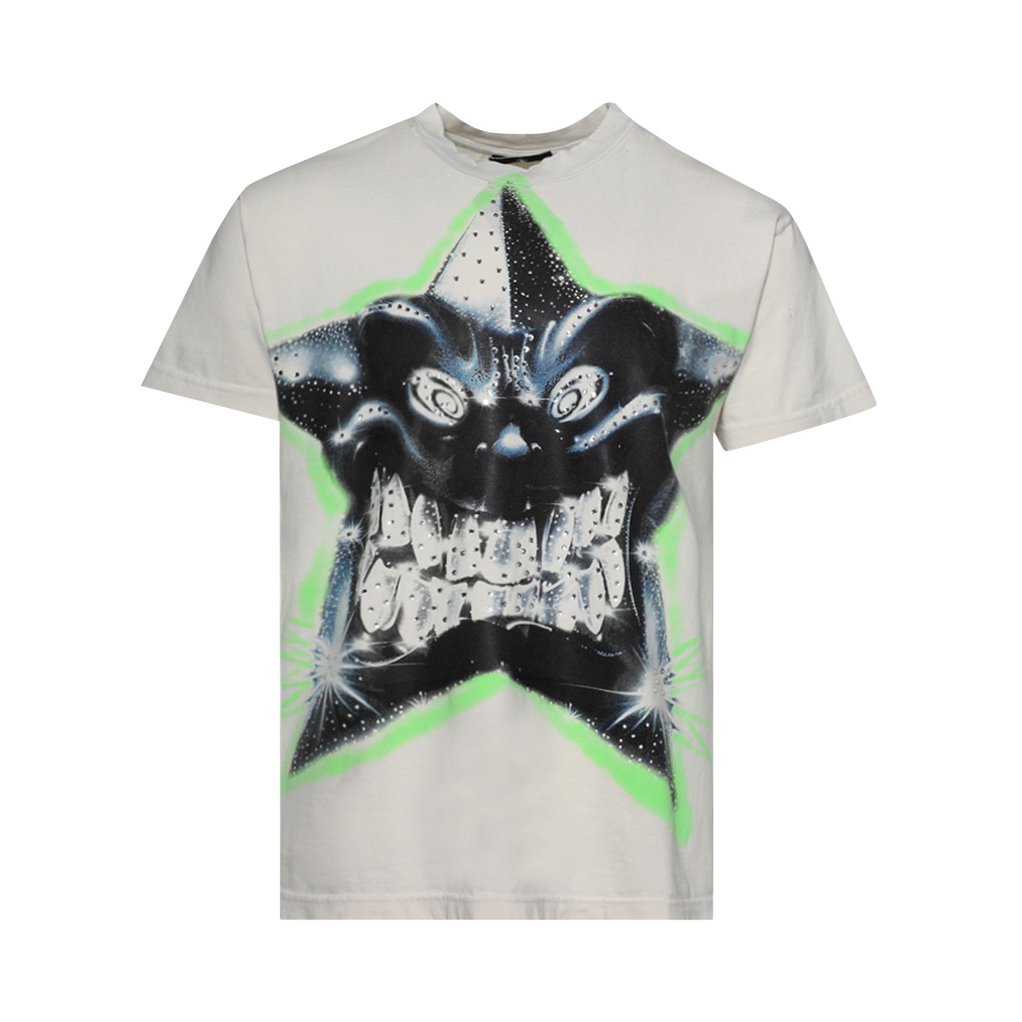 Pre-owned Hellstar Star T-shirt 'white' | Cream | Men's Size S