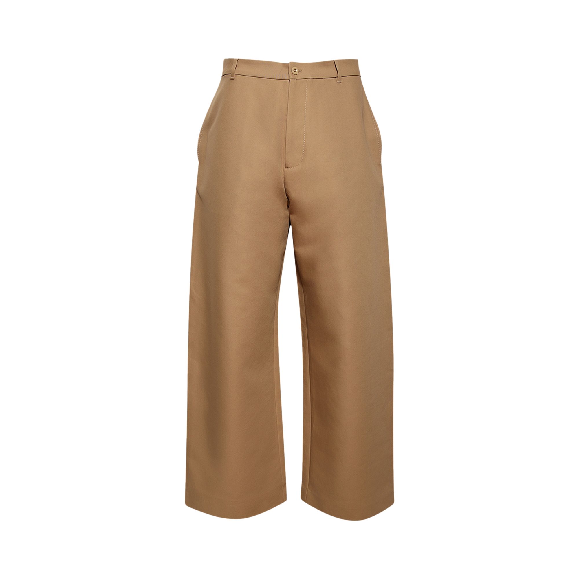 Pre-owned Acne Studios Twill Trousers 'khaki Beige' | Tan | Men's Size 48