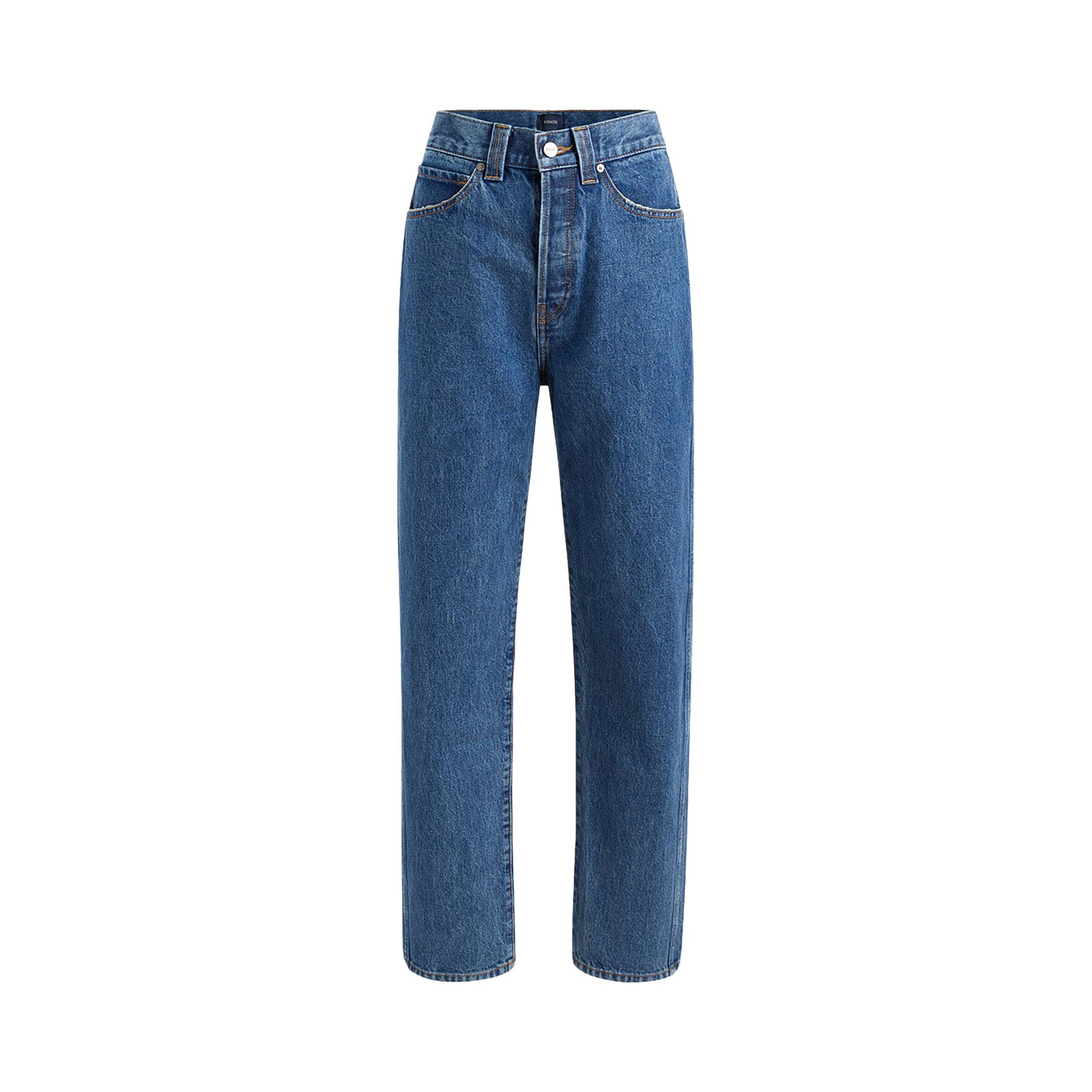Pre-owned Khaite Corben Jean 'bone' | Blue | Women's Size 29