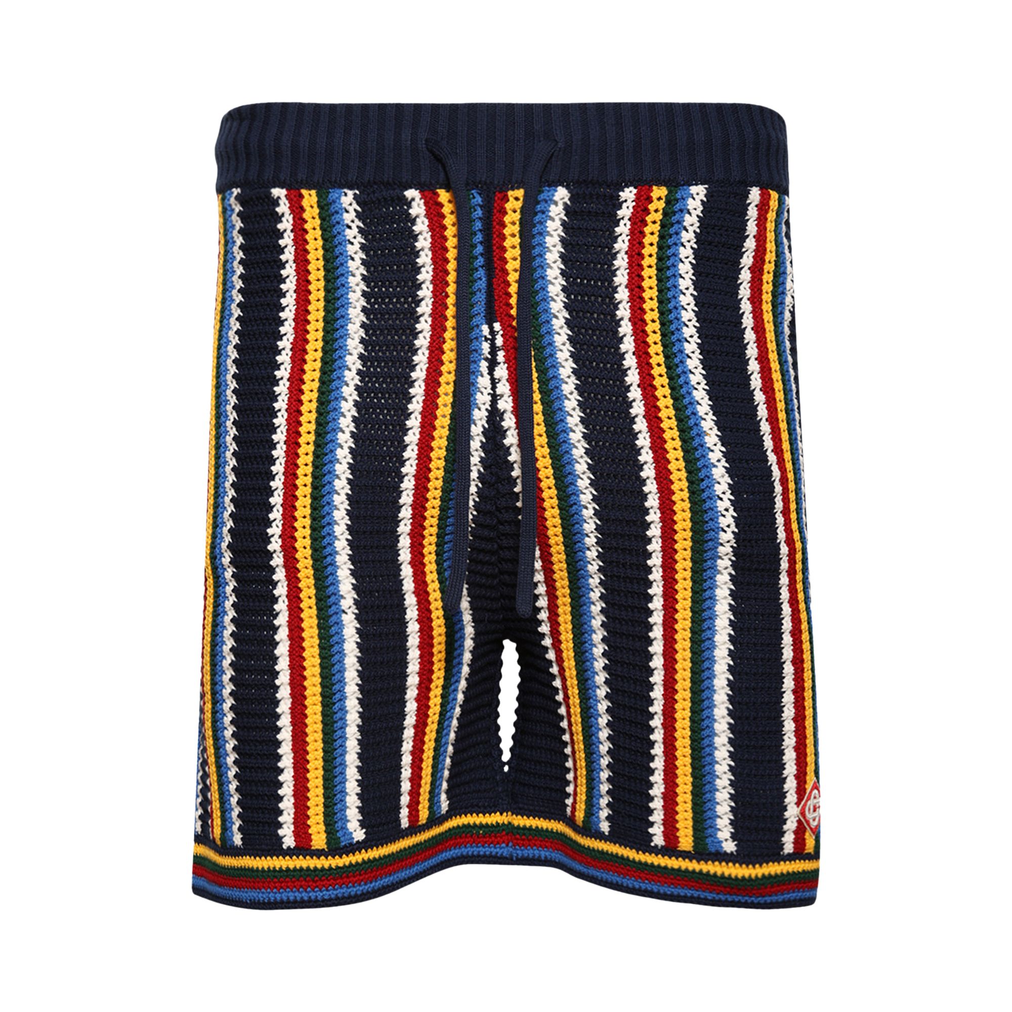 Pre-owned Casablanca Crochet Shorts 'navy' | Blue | Men's Size Xxl
