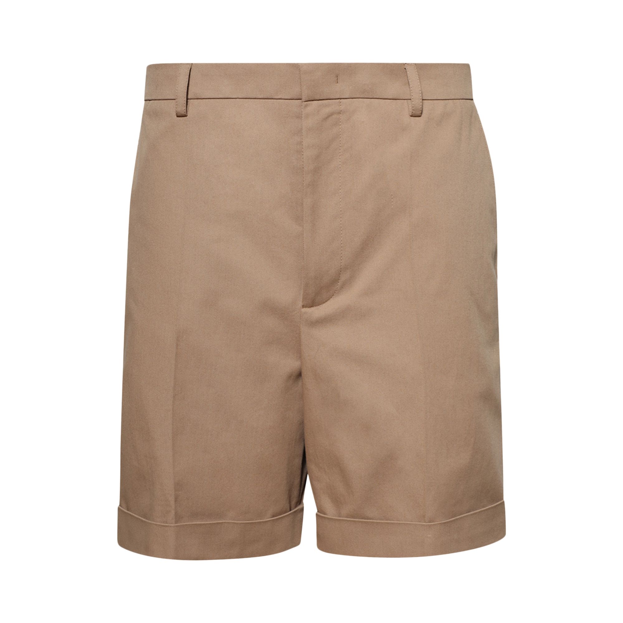 Pre-owned Valentino Turn-up Bermuda Shorts 'light Camel' | Tan | Men's Size 52