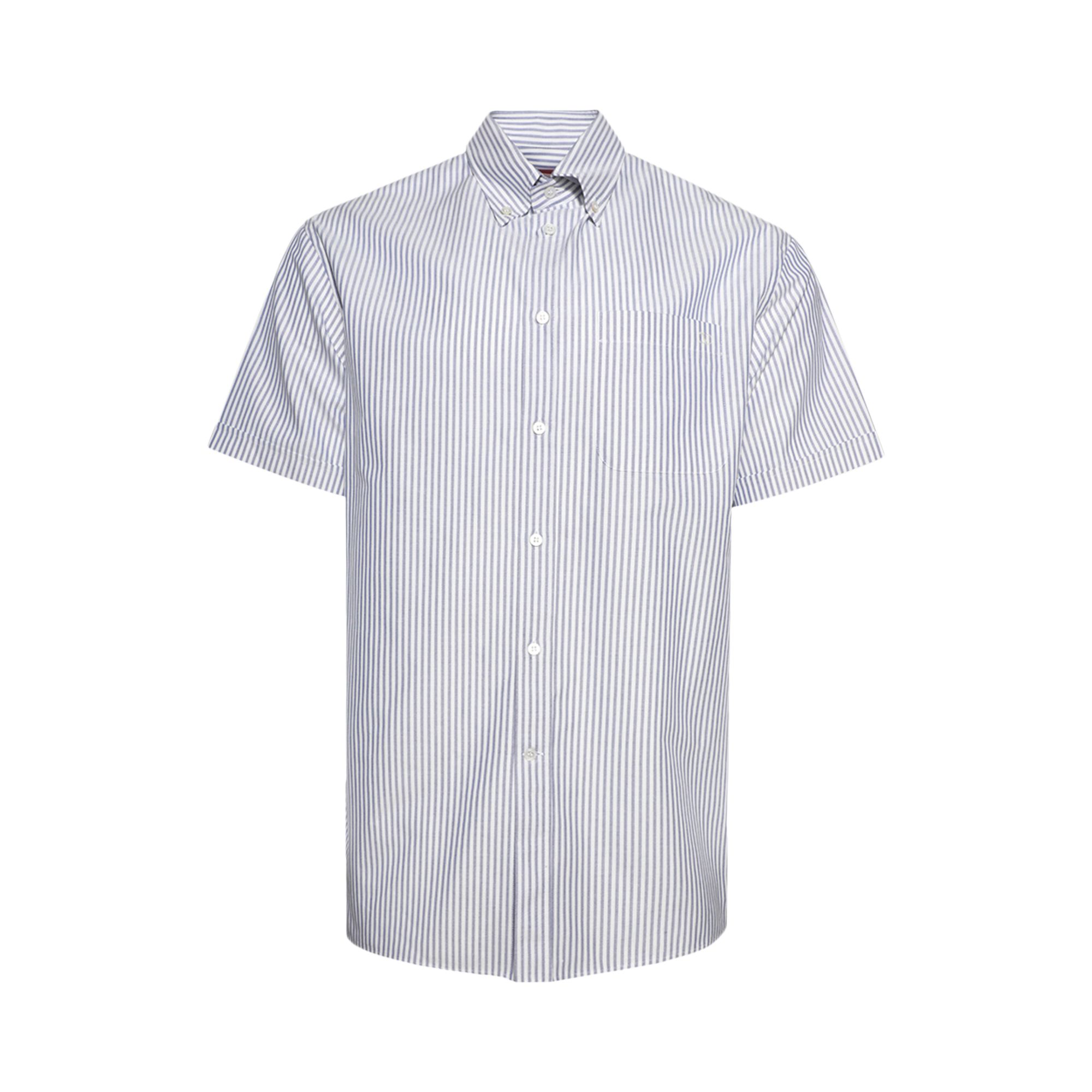 Pre-owned Valentino Striped Button-up Shirt 'white/blue' | Multi-color | Men's Size 40