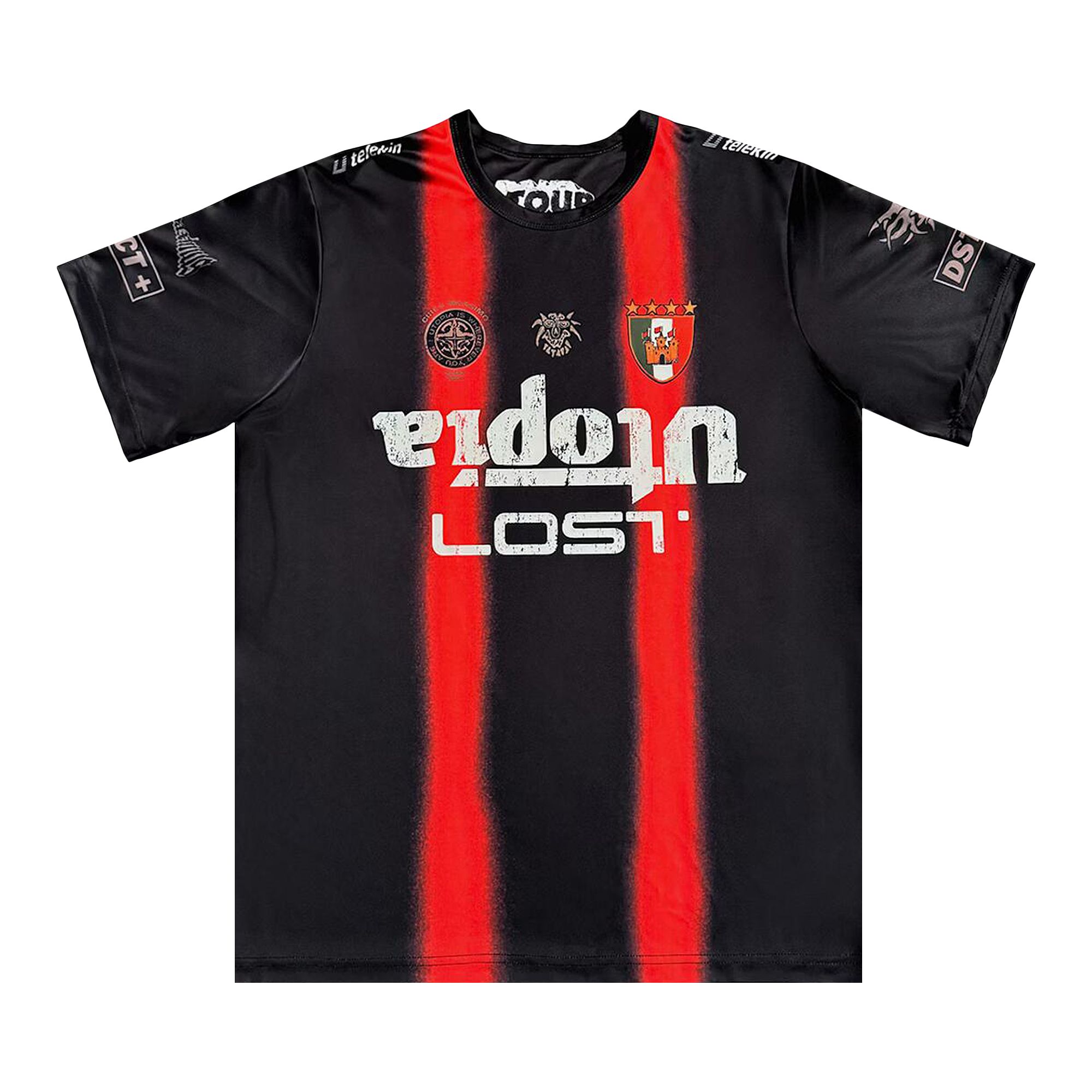 Pre-owned Cactus Jack By Travis Scott Italy Soccer Jersey 'black/red' | Men's Size Xl