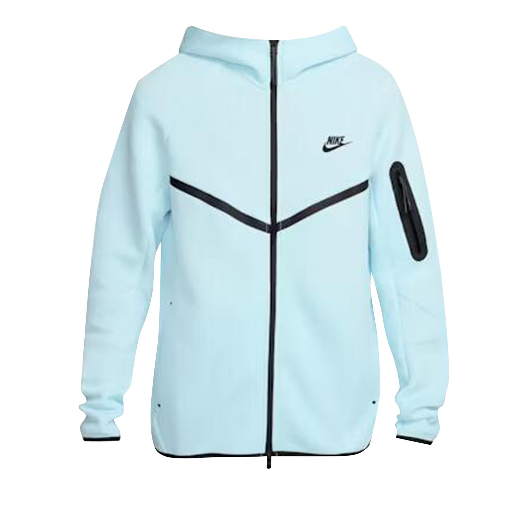 Pre-owned Nike Tech Full-zip Windrunner Hoodie 'glacier Blue' | Men's Size Xs