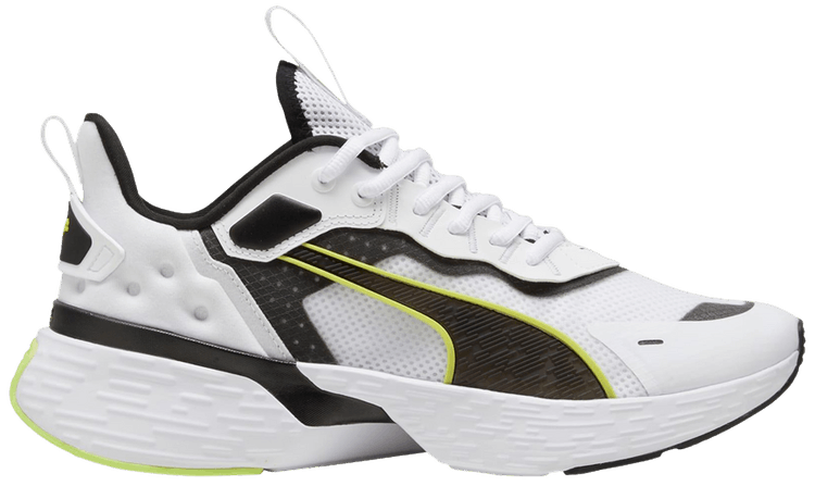 Puma Softride Sway White Black Lime Pow
