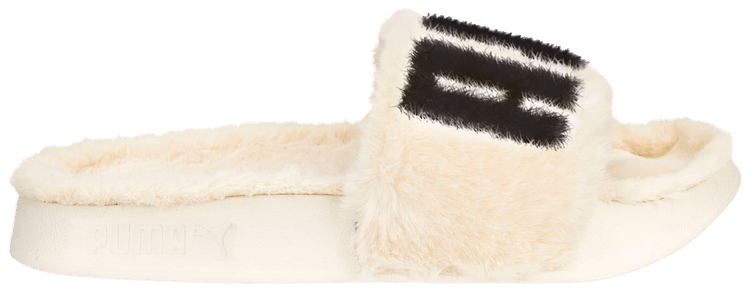 Puma Wmns Leadcat 20 Fuzz Slide Eggnog Black