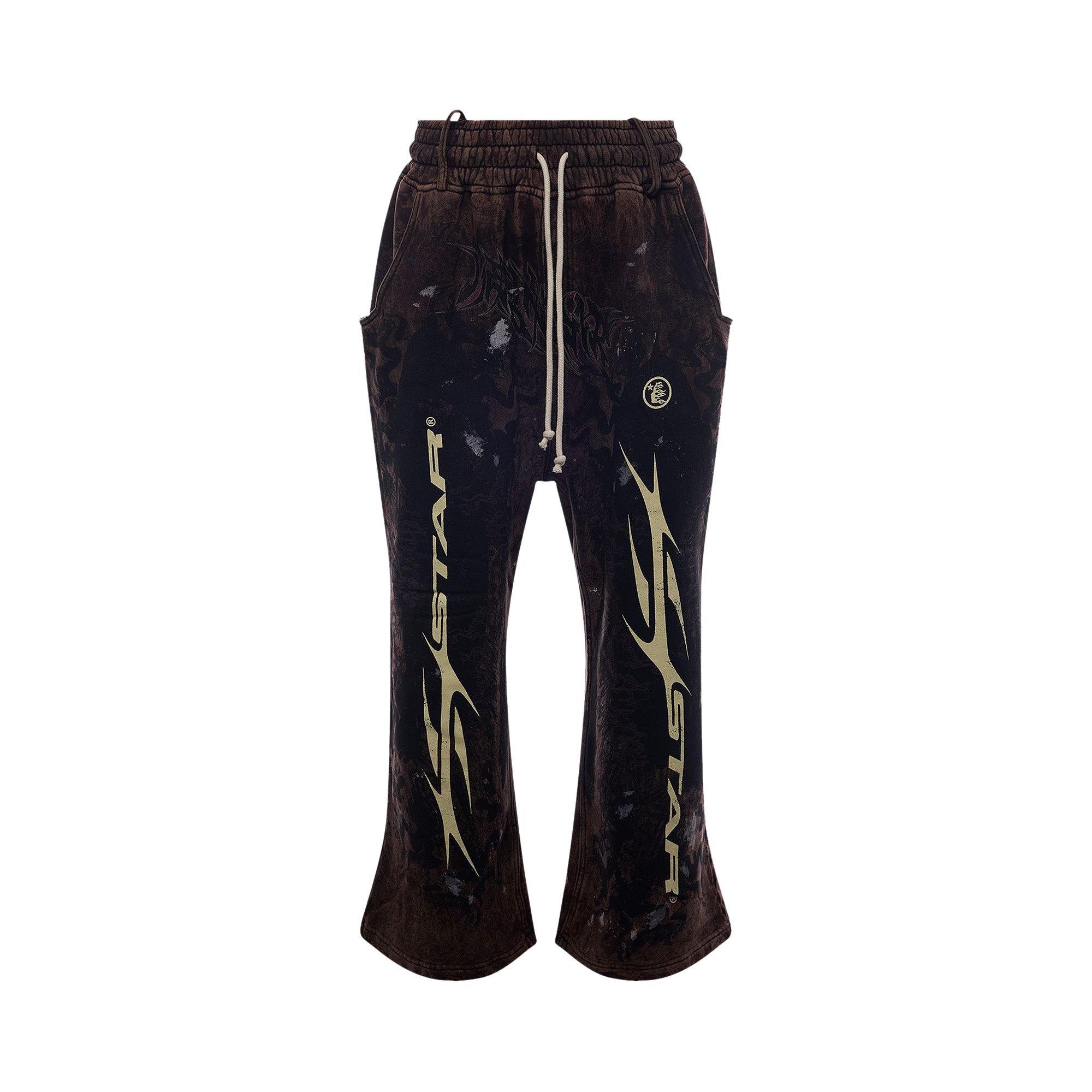 Pre-owned Hellstar Graffiti Sweatpants 'brown' | Men's Size L