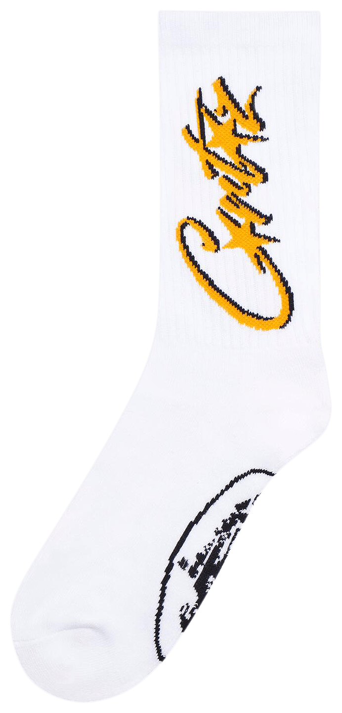 納品書コピー付 CORTEIZ Black Yellow Socks ソックス Women's Bumblebee Stripe Knee High Socks - Socks n Socks