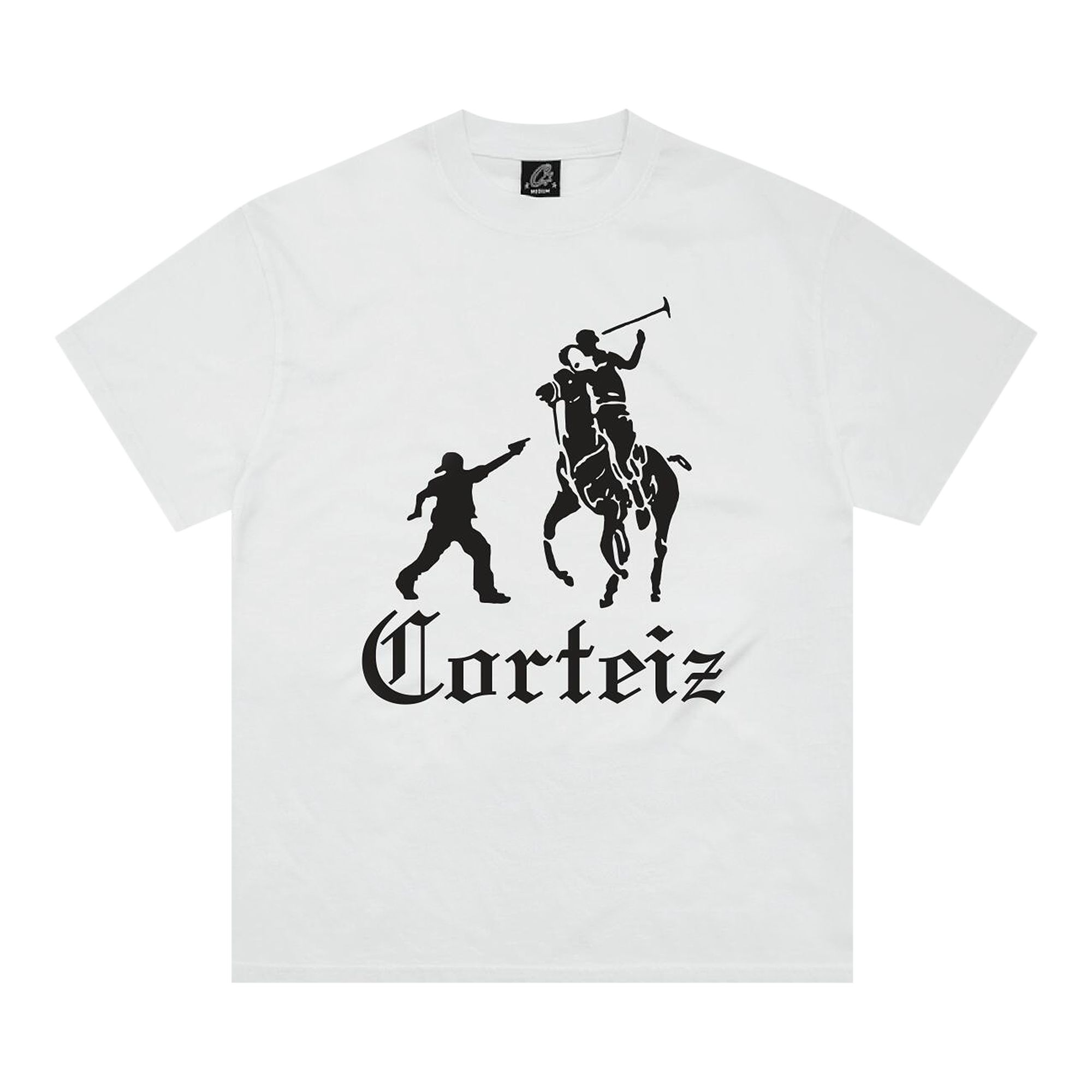 Pre-owned Corteiz Jack Boys Tee 'white/black' | Men's Size M