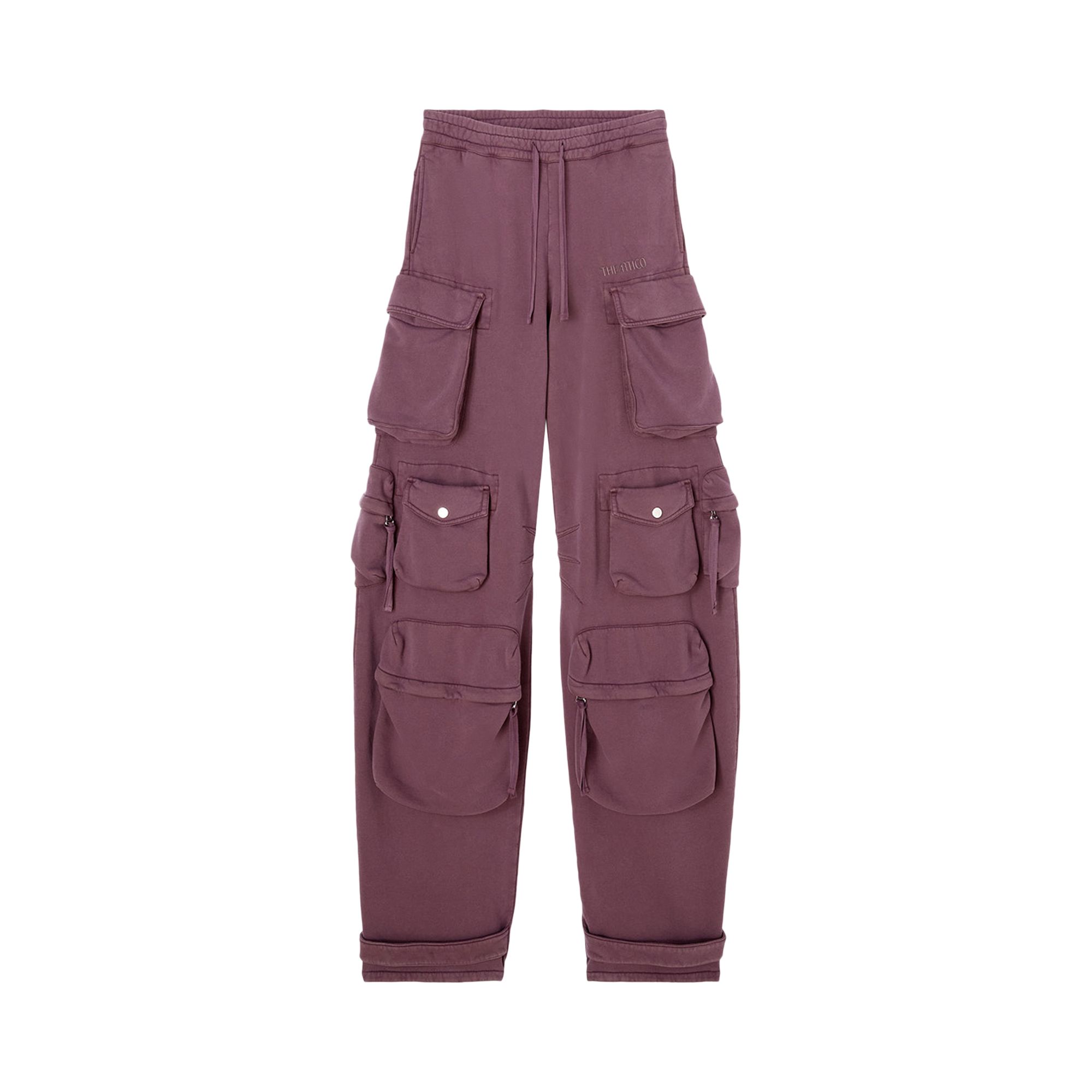 Pre-owned Attico The  Fern Cargo Sweatpants 'mauve Fade' | Pink | Women's Size 36