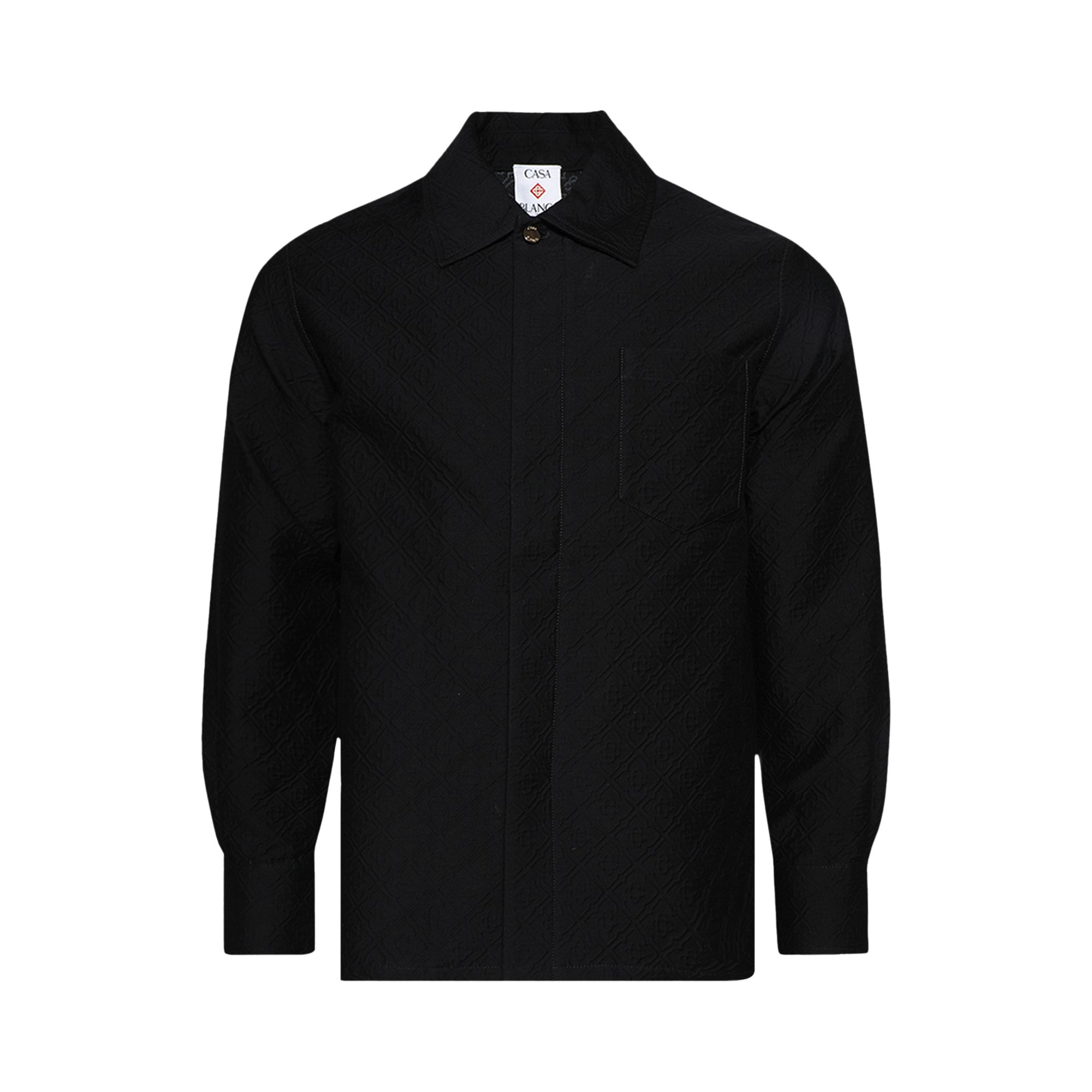 Pre-owned Casablanca Jacquard Shacket 'black' | Men's Size Xxl