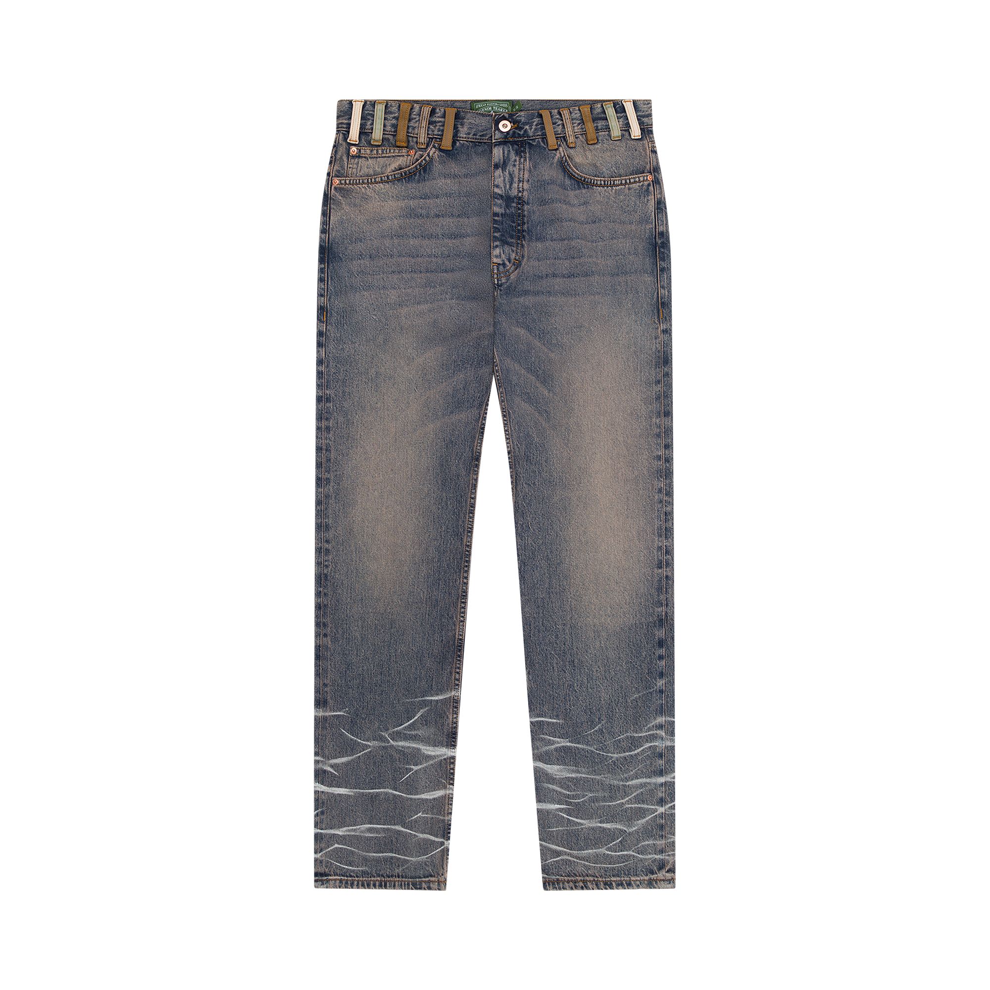 Pre-owned Denim Tears Builder Denim Pant 'light Indigo' | Blue | Men's Size 32