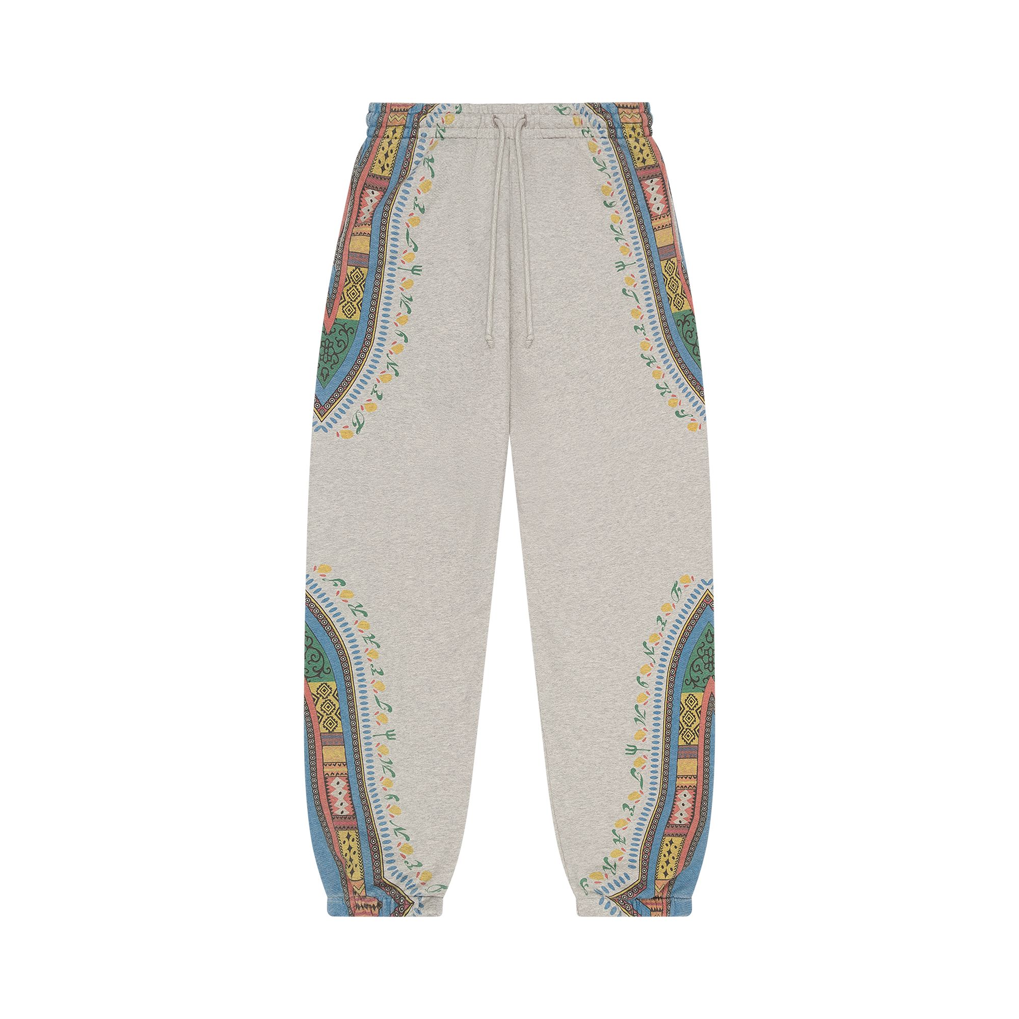 Pre-owned Denim Tears Dashiki Trompe L'oeil Sweatpants 'grey' | Men's Size L