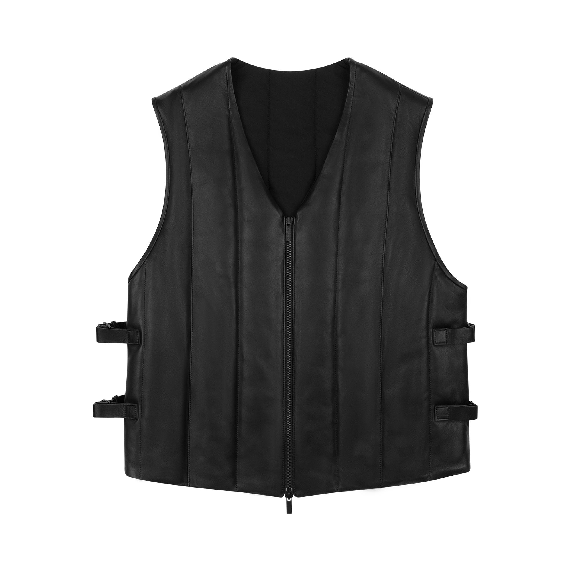 Pre-owned Denim Tears Oakland Leather Vest 'black' | Men's Size S