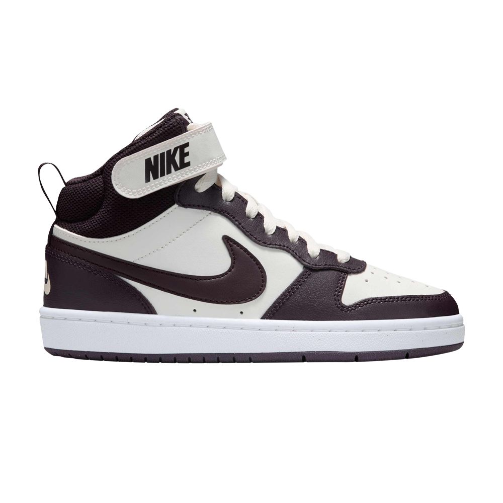 Pre-owned Nike Court Borough Mid 2 Gs 'burgundy White' | Red | Kid's Size 4.5