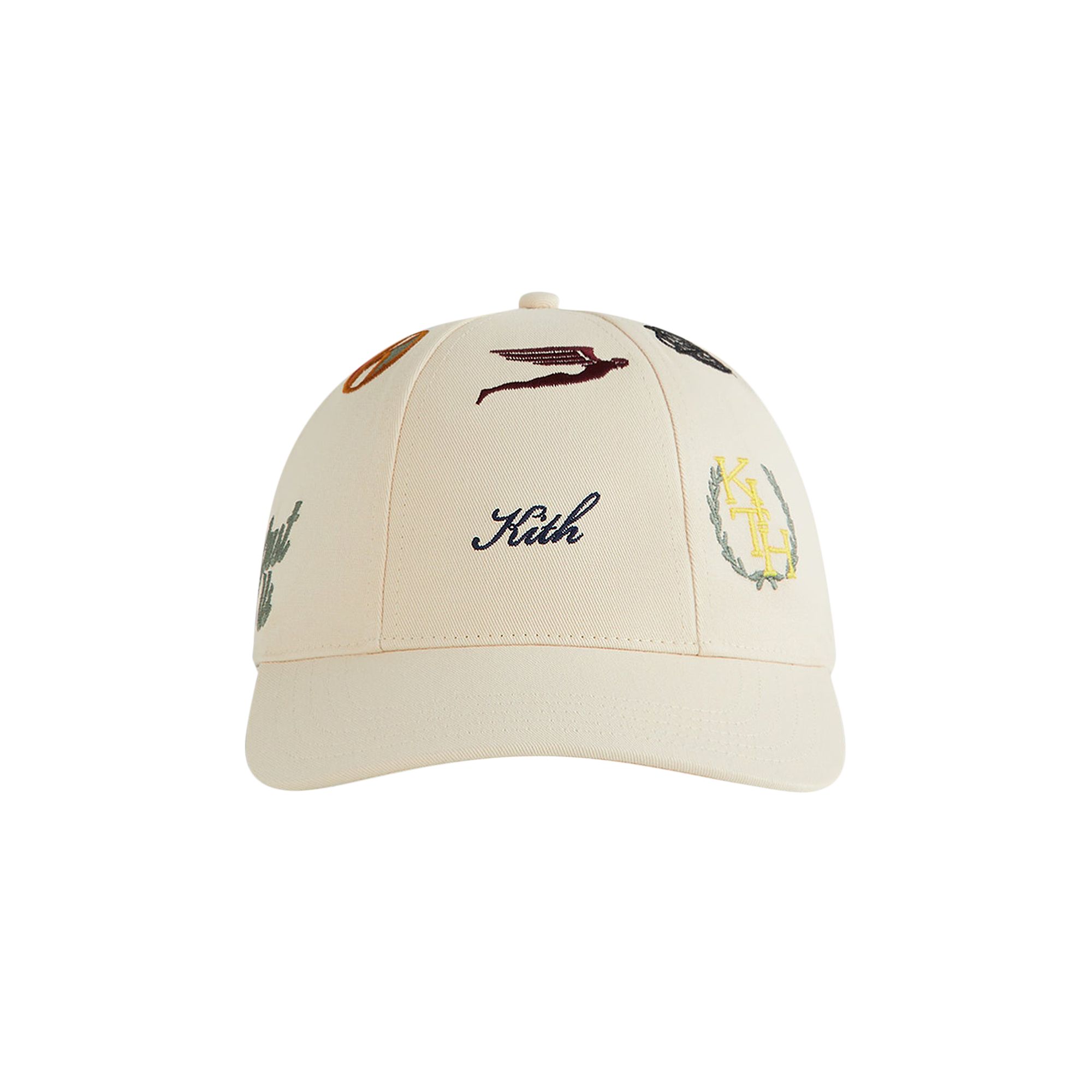 Pre-owned Kith All Over Patch Cricket Cap 'sandrift' | Cream | Men's Size Onesize