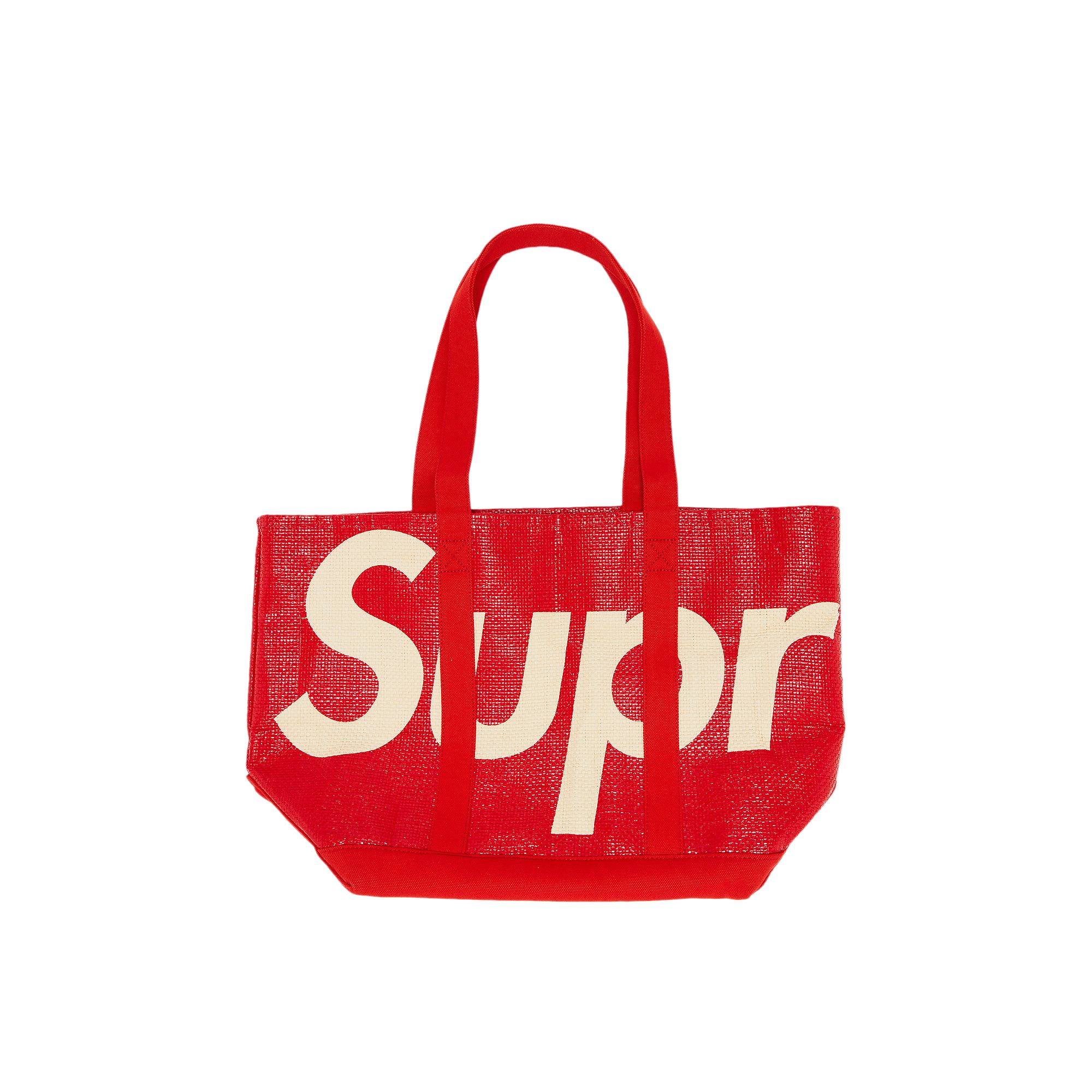 Pre-owned Supreme Raffia Tote 'red'