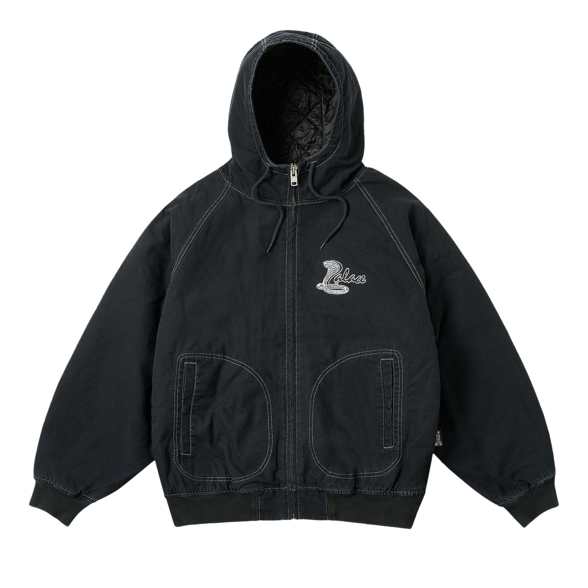 Pre-owned Palace Canvas Cobra Jacket 'black' | Men's Size S