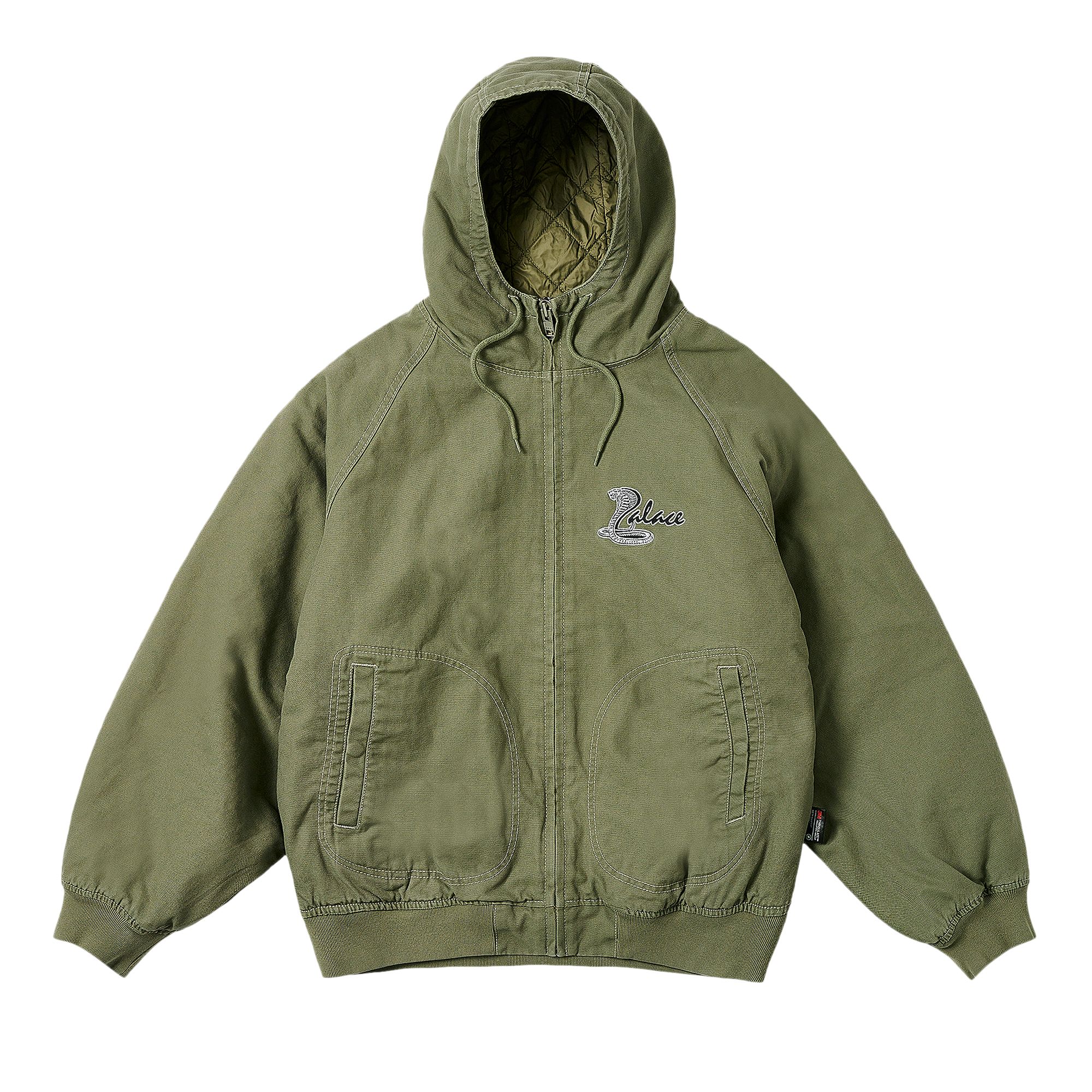 Pre-owned Palace Canvas Cobra Jacket 'the Deep Green' | Men's Size S