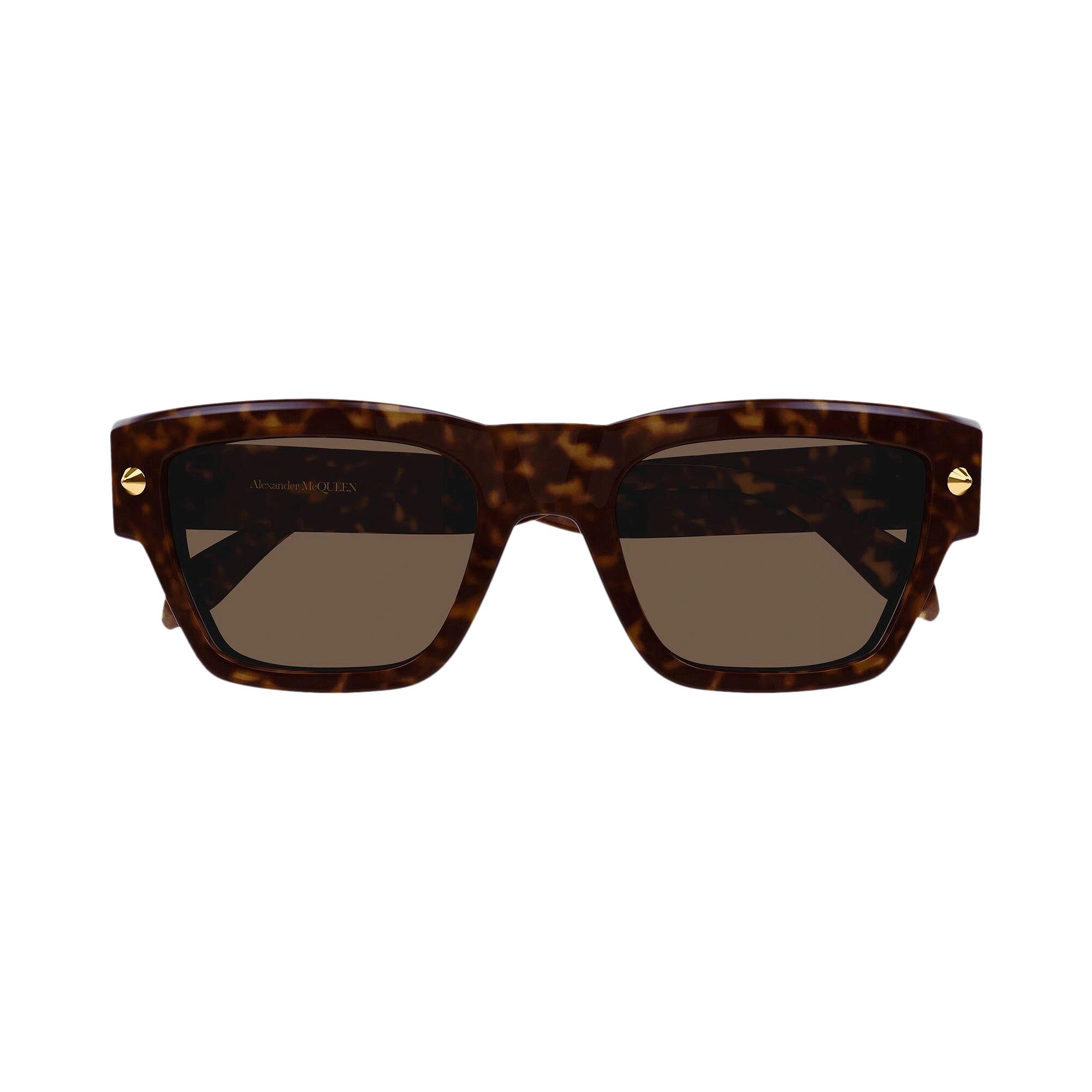 Pre-owned Alexander Mcqueen Square Sunglasses 'havana/brown' | Men's Size Onesize