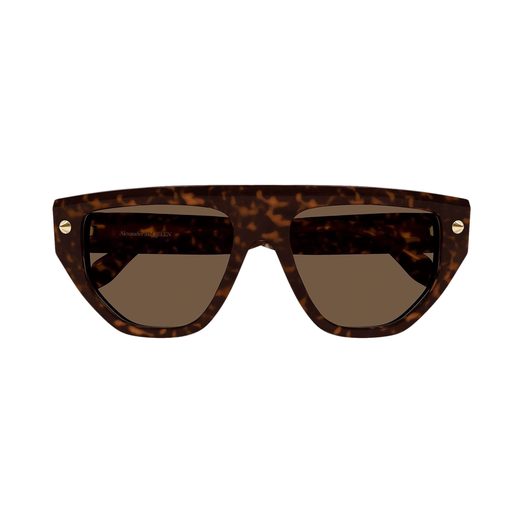 Pre-owned Alexander Mcqueen Shield Sunglasses 'havana/brown' | Men's Size Onesize