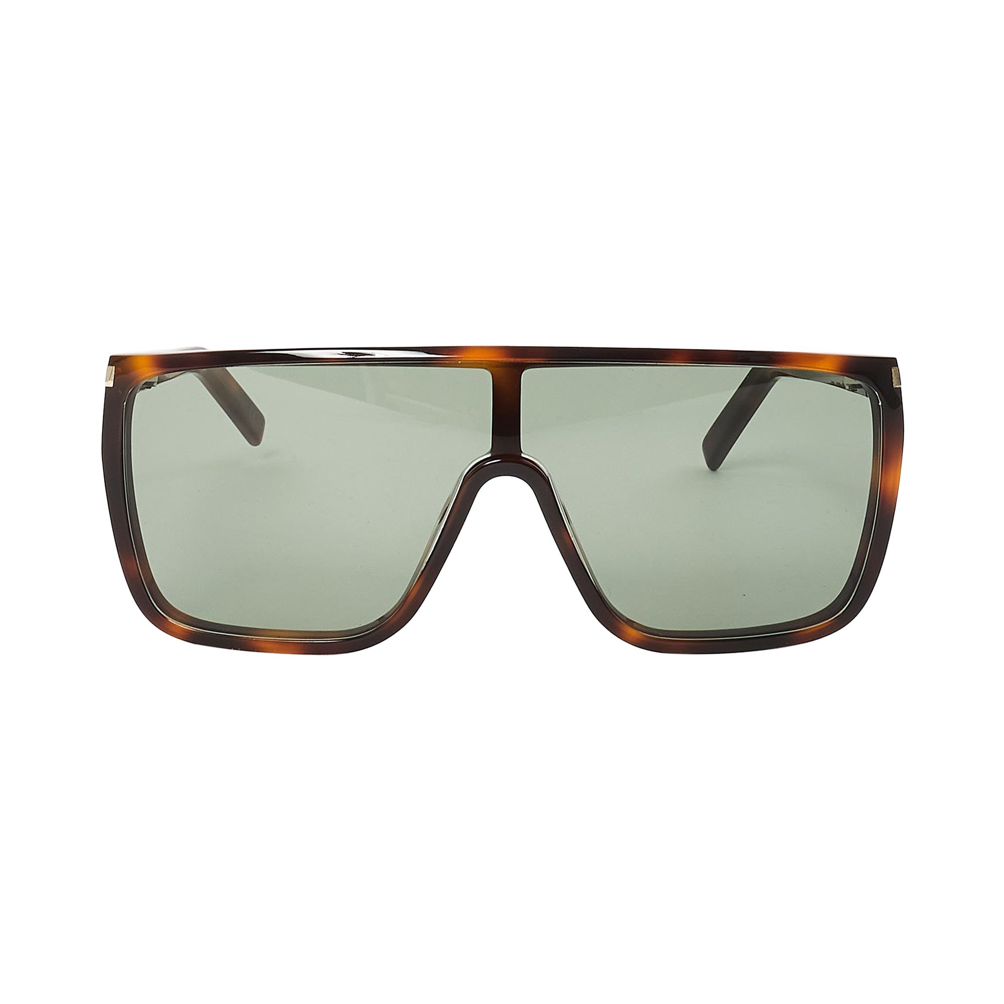 Pre-owned Saint Laurent Mask Sunglasses 'havana/green' | Brown | Women's Size Onesize