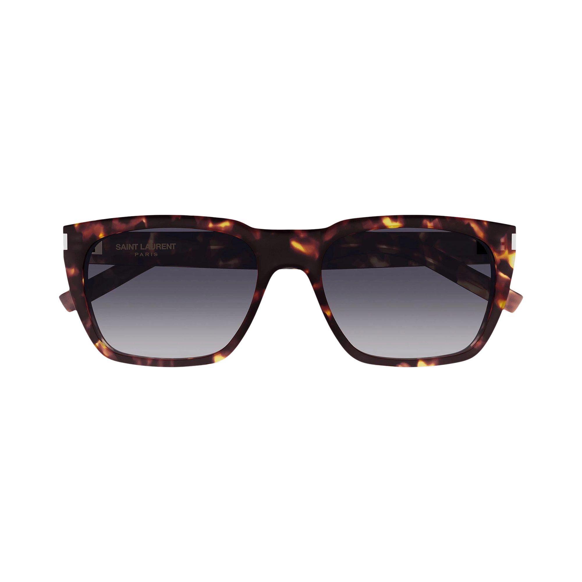 Pre-owned Saint Laurent Square Sunglasses 'havana/grey' | Brown | Men's Size Onesize