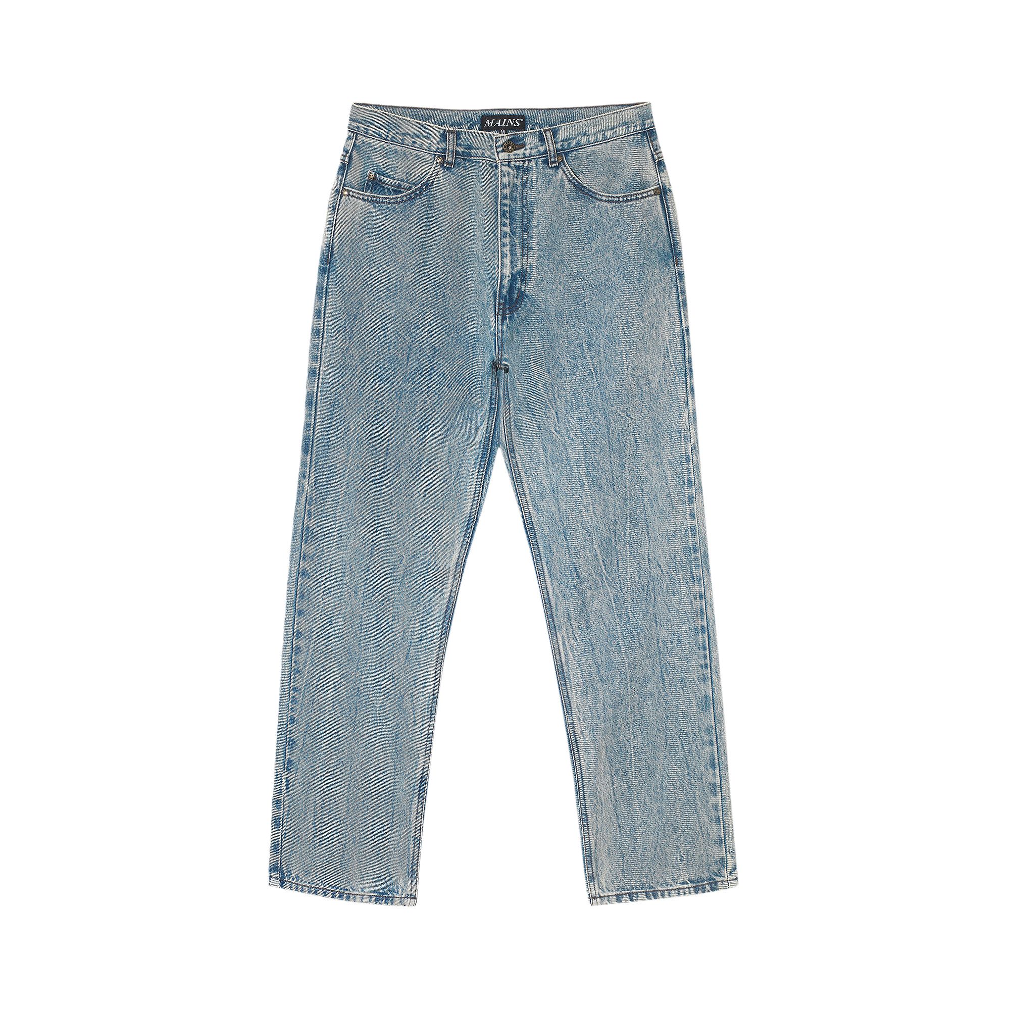 Pre-owned Mains Washed Jeans 'blue' | Men's Size L