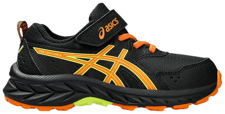 Asics Pre Venture 9 PS Black Bright Orange