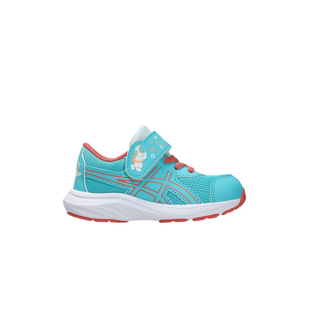 Asics Contend 9 TS School Yard 'Energy Aqua Papaya' | Blue | Infant Size 8 - 1014A365-400