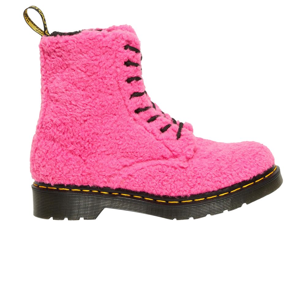 Dr. Martens Wmns 1460 Pascal Faux Shearling Boot 'Pink' | Women's Size 7 - 27822682