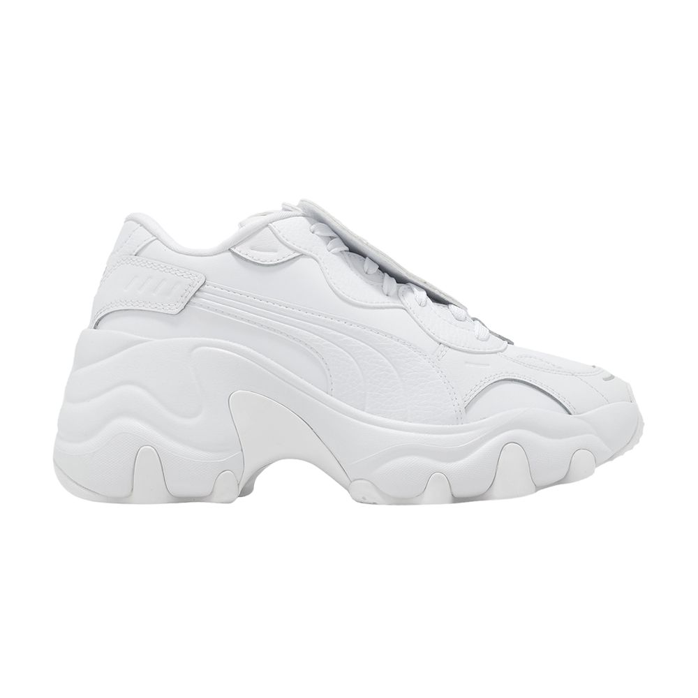 Pre-owned Puma Wmns Pulsar Wedge 'badge - Love' | White | Women's Size 6.5