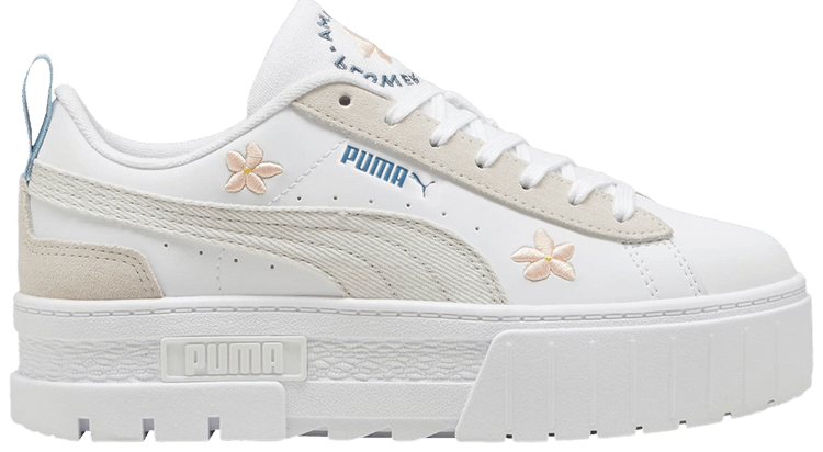 Puma Wmns Mayze Floral Embroidery   White Vapor Grey