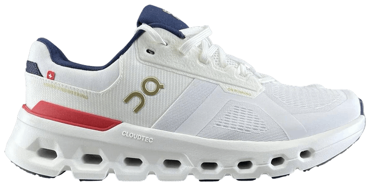 ON Cloudrunner 2 White Red Navy