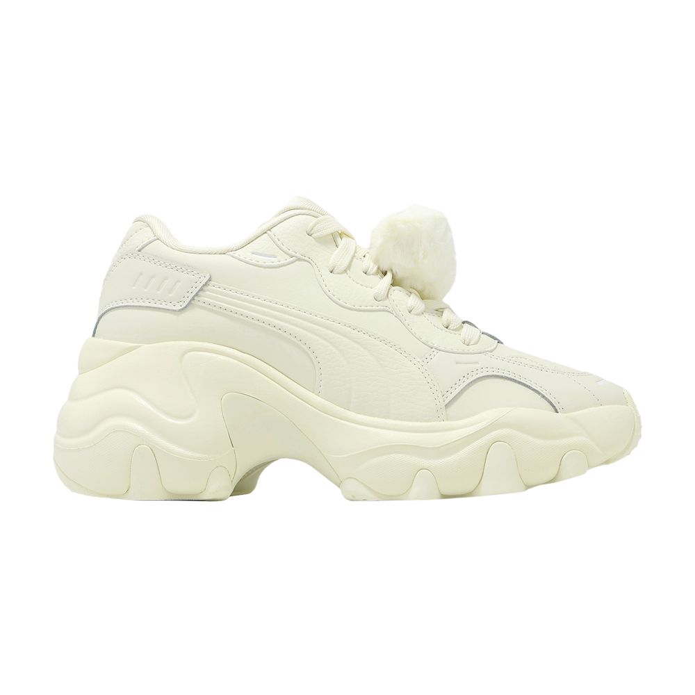 Pre-owned Puma Wmns Pulsar Wedge 'furry - Warm White' | Cream | Women's Size 7