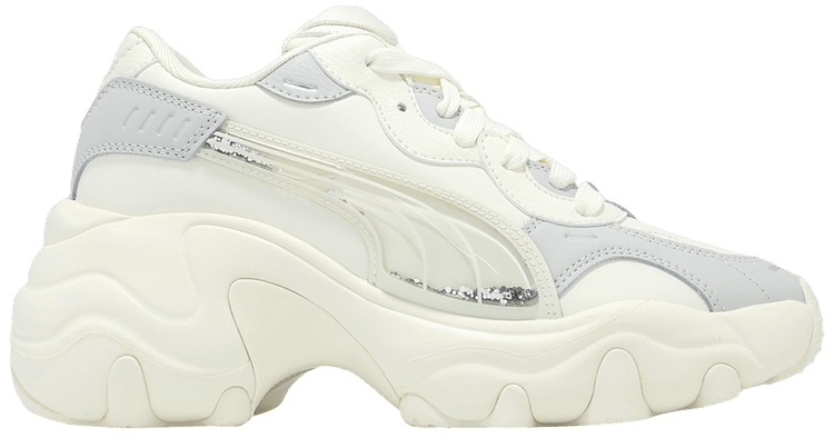 Puma Wmns Pulsar Wedge Sequin   Warm White Glacial Grey