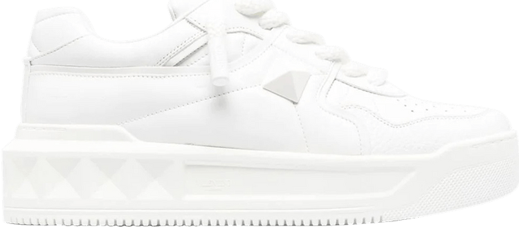 Valentino One Stud Low White