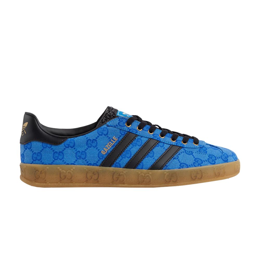 Adidas x Gucci Gazelle 'Blue GG Monogram' | Men's Size 7 - 737967-FAAW3-4349