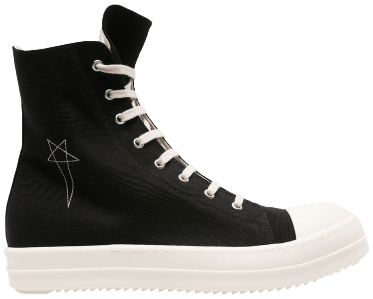 Rick Owens Wmns DRKSHDW Hollywood Pentagram High Black Milk