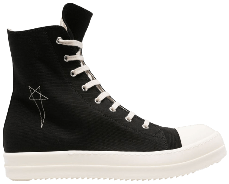 【RICK OWENS】DRKSHDW SS25 HOLLYWOOD SNEAKS IN BLACK MILK Rick Owens Hollywood DRKSHDW Low Black Milk Men's