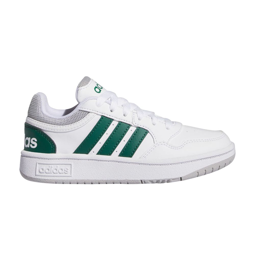 Pre-owned Adidas Originals Adidas Hoops K 'white Collegiate Green' | Kid's Size 11.5