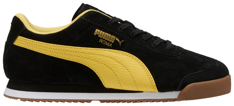 ◆PUMA◆ Roman Suede Black Sunny Yellow 39863506 398635-06 Roma Suede 'Black Sunny Yellow' - Puma - 398635 06 - black