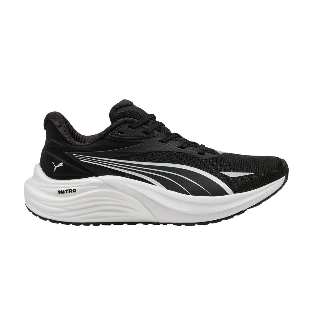 Puma Electrify Nitro 4 Big Kid 'Black White' | Kid's Size 4.5 - 401508-01